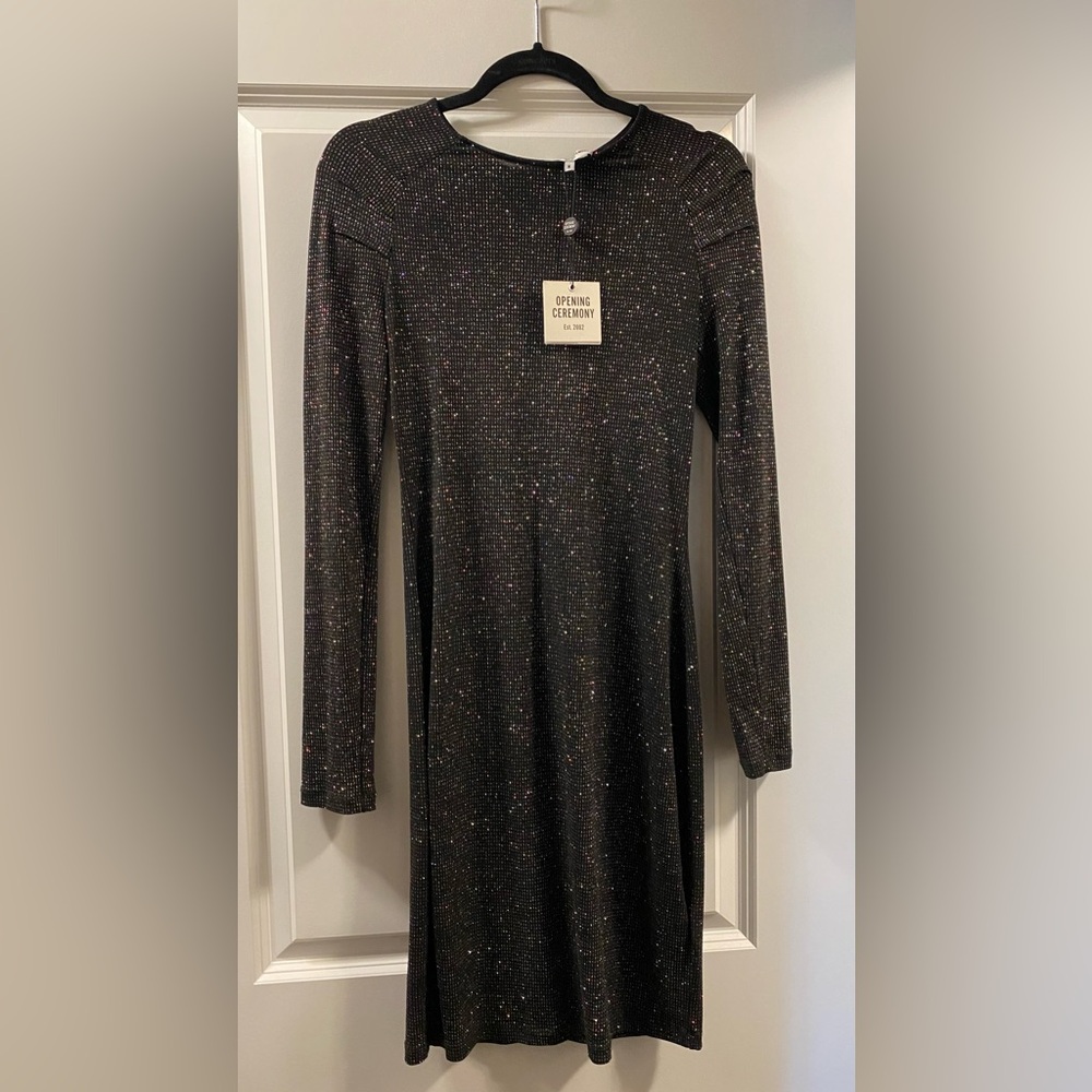 Opening Ceremony Elegant Black Sparkle Dress